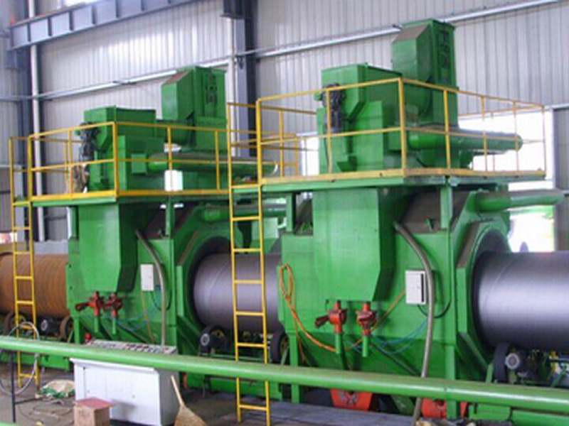 Дробеструйное оборудование для обработки наружной поверхности стальных труб